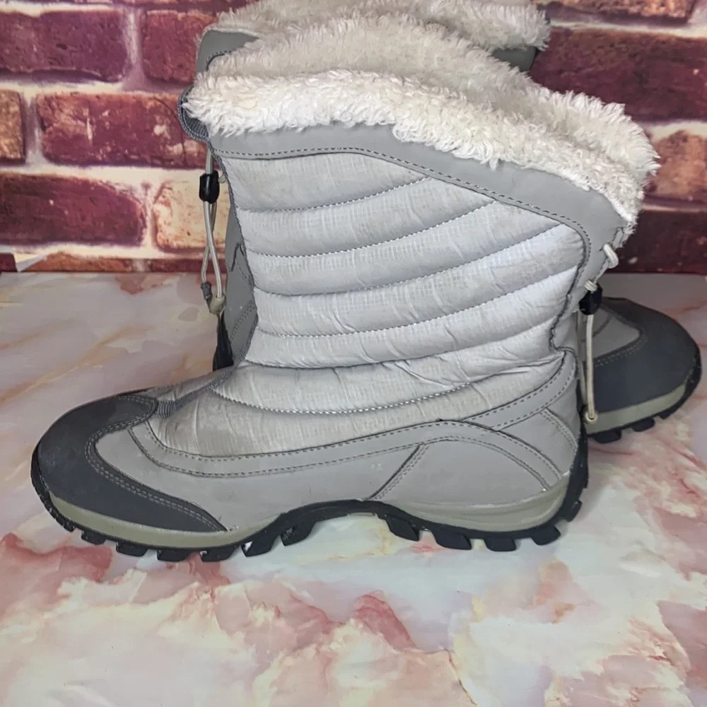 Tamarack Gray mid-calf Fur Lined Quilted Waterproof Snow Boots